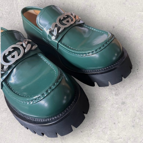Gucci Logo Chunky Loafers - Picture 9 of 12